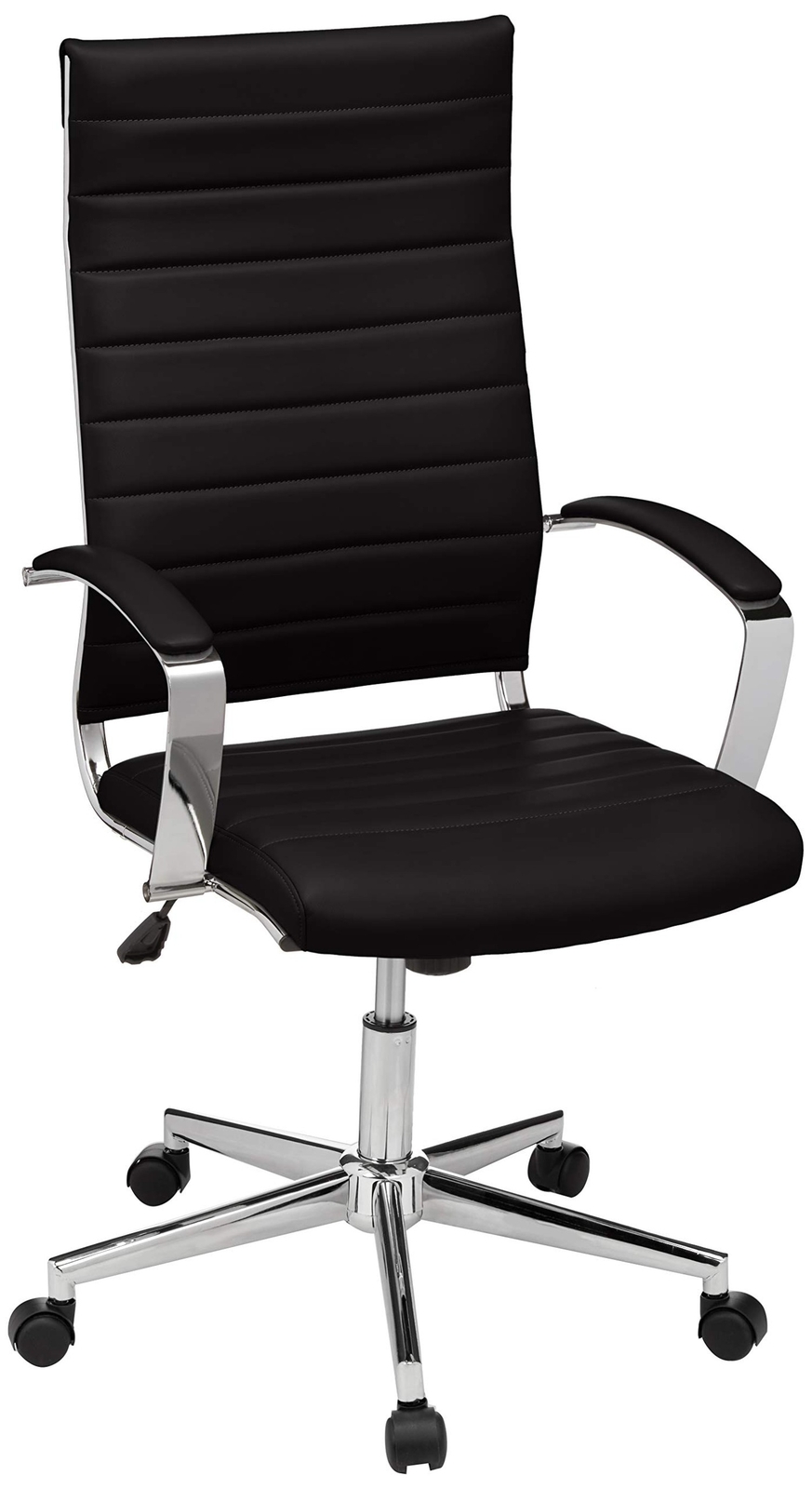 Amazon Basics Executive Modern Office Computer Desk Task Chair with Armrests,...