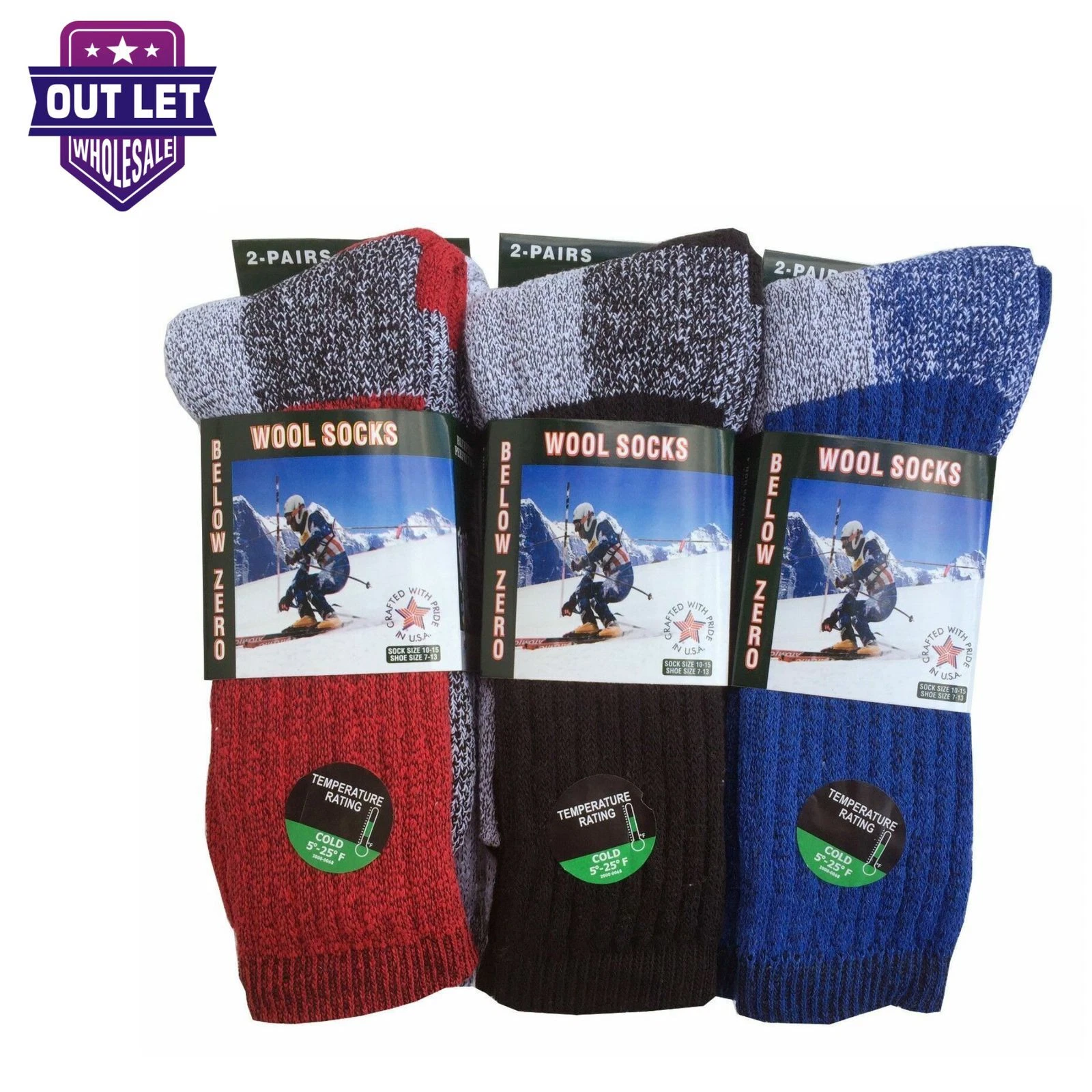 6 Pairs Men Merino wool socks Thermal Socks Insulated Cold Weather Winter socks
Opens in a new windo
