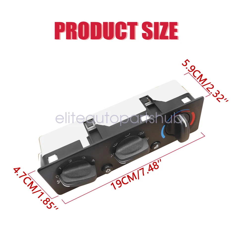 Interruptor de panel de módulo de control de clima calentador aire acondicionado nuevo para camión Peterbilt Q21-6119 Foto 2 de 4