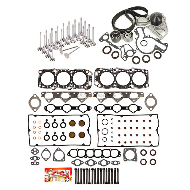 Juego de juntas de culata Válvulas Kit de correa de distribución para 91-99 Dodge Stealth 3000GT 6G72 6G72T Foto 4 de 4