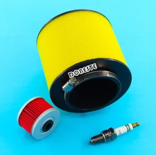 Air Filter Tune Up Kit For 1988-2000 Honda FourTrax 300 TRX300 with Spark Plug