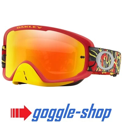 Lunettes De Ski Oakley O-Frame 2.0 Pro Camo Vine Night Motocross - Rouge Jaune - Photo 1/4