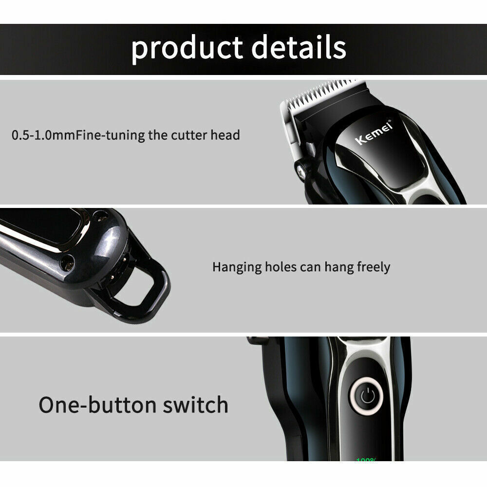 KEMEI Pet Dog Cat Hair Clippers Grooming Trimmer Kit Professional