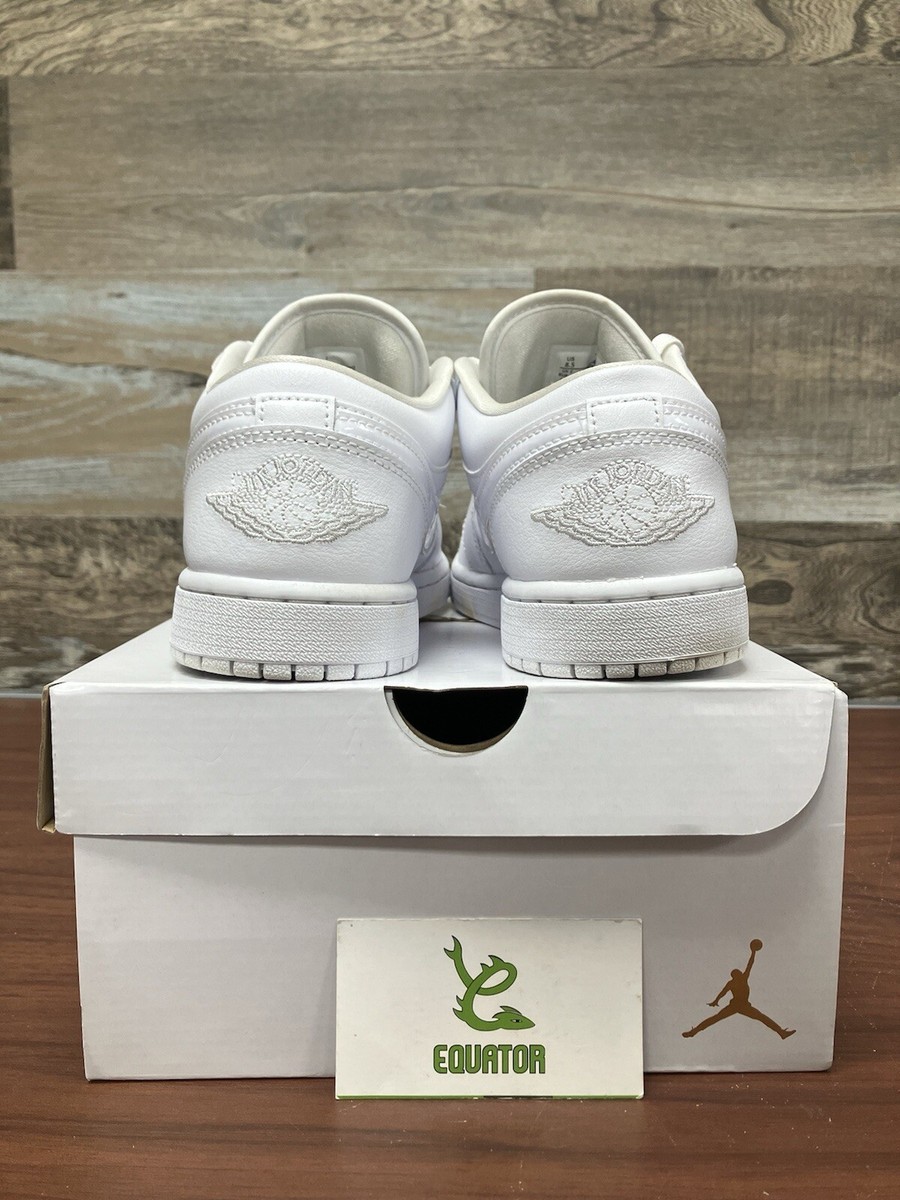 Size 8.5 - Air Jordan 1 Low Triple White W | eBay