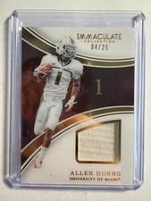 K307,854 - 2016 Immaculate Collegiate Numbers Jerseys #79 Allen Hurns #/25