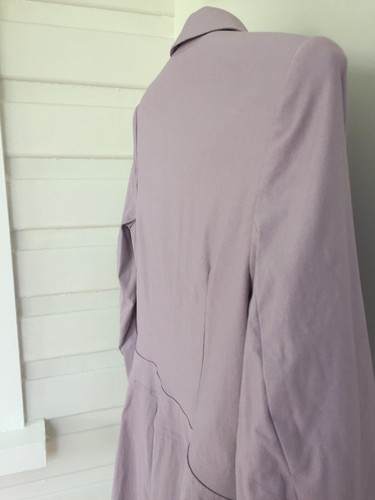 Vintage George Lilac Lined Coat Sz 12 90s Y2K Soft Girl Kawaii Pastel Barbiecore - Picture 7 of 19