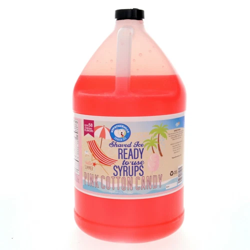 Hypothermias PINK COTTON CANDY Flavor Syrup Snow Cone machine Shaved Ice GALLON