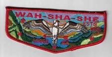 OA 42 Wah-Sha-She 1995 S1 First Flap RED Bdr. [PAT-2221]