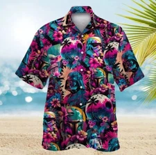 Storm Trooper Boba Fett Darth Vader Tropical Flowers Star Wars Hawaiian Shirt