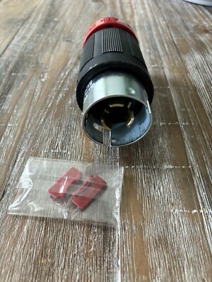 CS8265EX 50A CA Style Male Locking Plug 0 2 Pole, 3 Wire, Rated for 250V