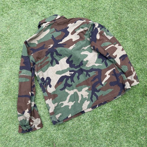Chaqueta BDU Ejército de EE. UU. Excedente Bosque Camuflaje Rip-Stop Ejército Combate Uniforme G2 - Imagen 5 de 5