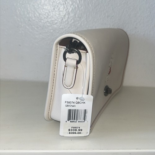 Coach Disney X Mickey Smooth Calf Leather Penny Crossbody F59374 QB/Chalk - Picture 2 of 13