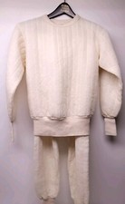 NOS Dacron 60s 70s Hollofil 808 Thermal Pants Shirt Long Underwear Mens Medium