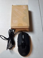 CyberPower PC Gaming Optical Mouse Elite M1 131 Black USB LED