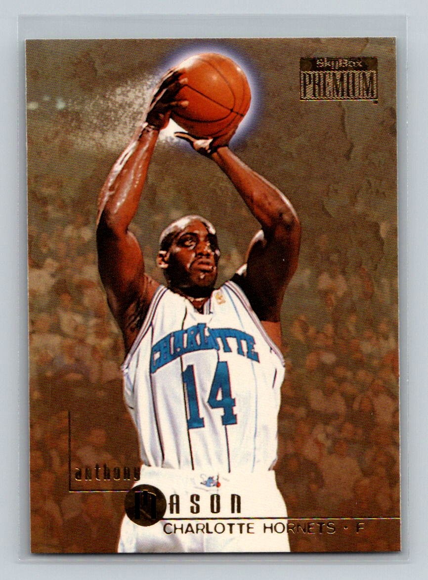 1996-97 SkyBox Premium #140 Anthony Mason Charlotte Hornets Basketball Card