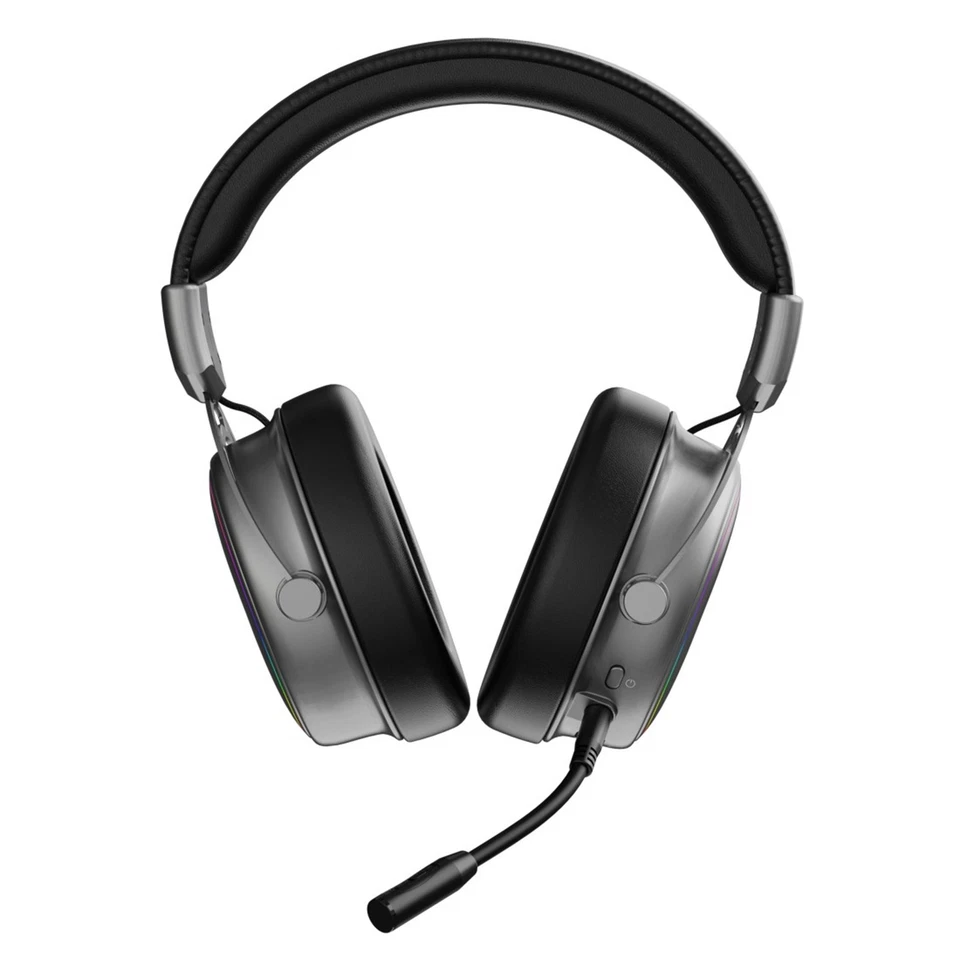 Rapoo Gaming Headset Bluetooth 2,4GHz Wireless Mikrofon PC wiederaufladbar Grau - Bild 3 von 4