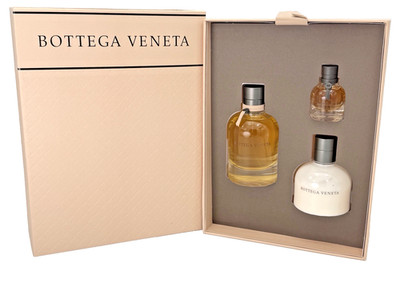 Bottega Veneta Eau de Parfum 3 Pc Gift Set Women 75ml Spray Lotion Mini