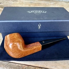 Savinelli Siena Smooth Straight Bulldog (510 KS) 9mm Filter Pipe - New