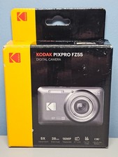 Kodak PixPro FZ55 Digital Camera - Black - 5X Zoom - 28mm - 16MP - HD Video New