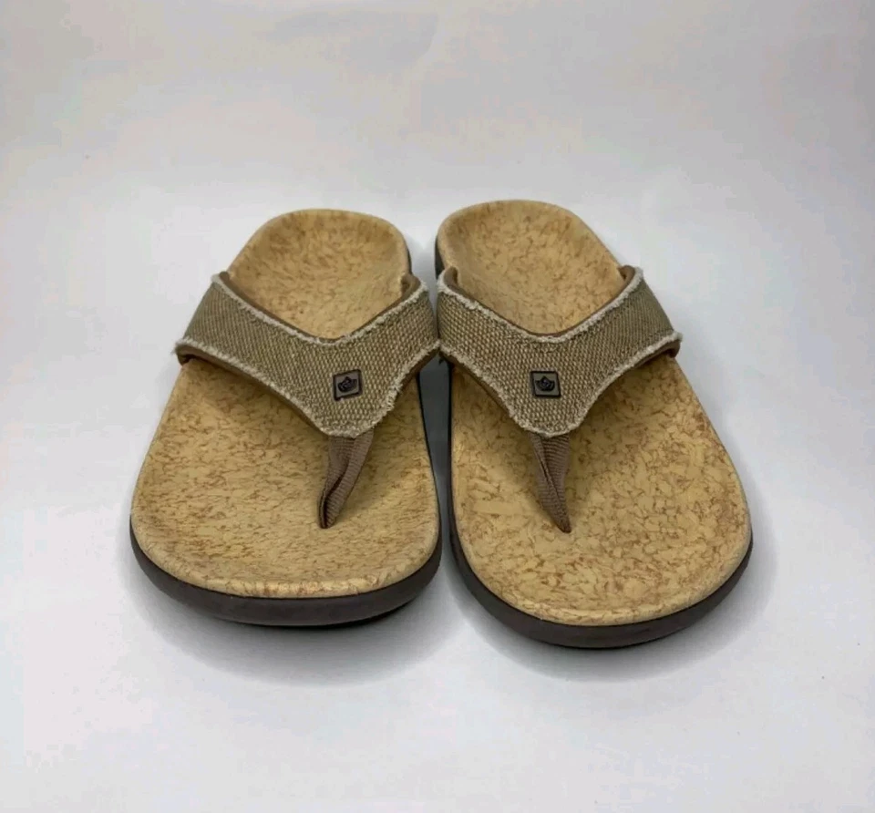 Sandalias de Tanga Spenco Para Mujer US 8 Beige/Crema  Foto 2 de 4