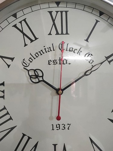 Orologio da parete in acciaio Home & Decor Orologio da parete sospeso di... - Foto 4 di 4