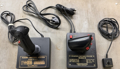 Vintage ThrustMaster Mark II FCS Joystick + WCS Mark II