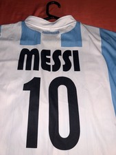 Argentina National Team Soccer Jersey Lionel Messi #10 Blue White
