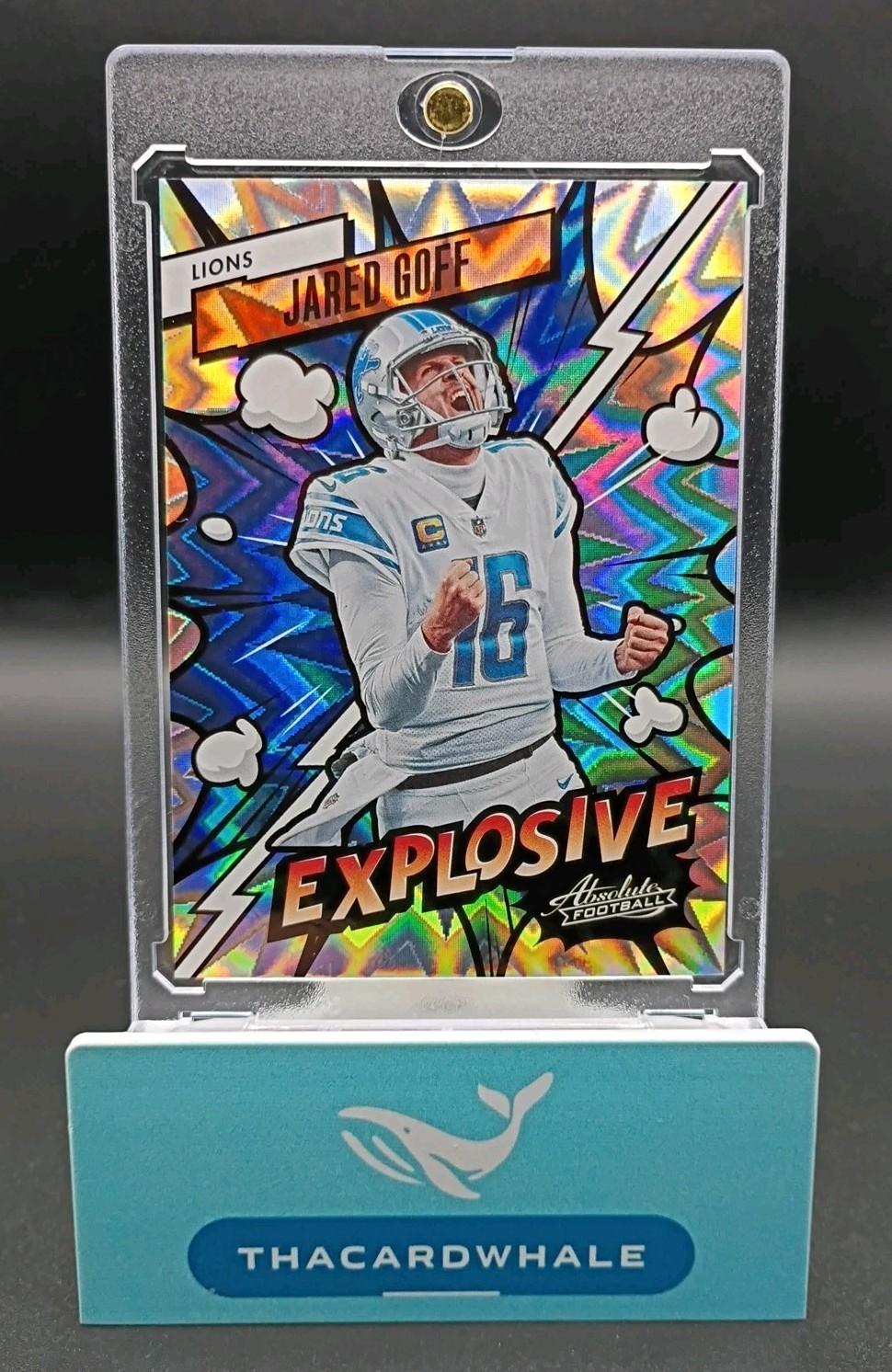 2023 Panini Absolute Jared Goff EXPLOSIVE CASE HIT SSP #3 VERTICAL 