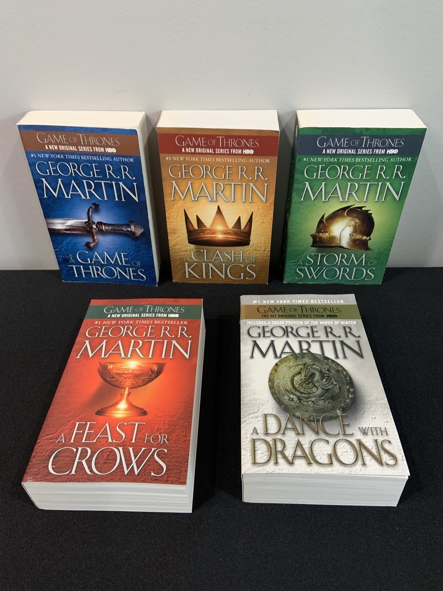 Game of Thrones 5 Book Set, George R.R. Martin, A Song of Ice and