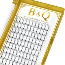 B&Qaugen Fertige Wimpernf&auml;cher 5D-D-0.07-12 Lang Fu&szlig; 12mm, schwarz