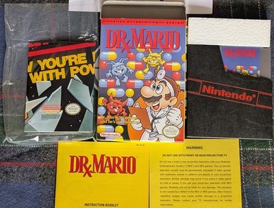 Dr. Mario 1990 100% Complete Nintendo Game. BEAUTIFUL BOX! NES CIB