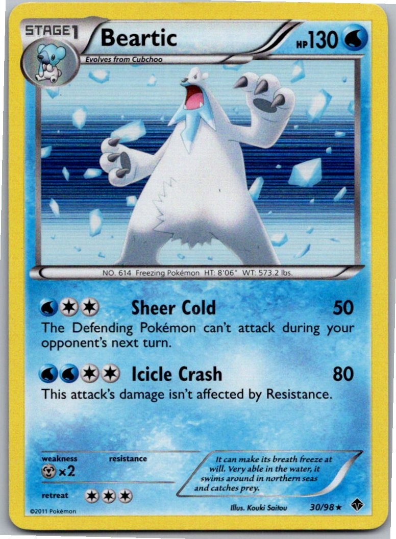 Beartic (30) Holo Rare Emerging Powers 30/98 LP Holo