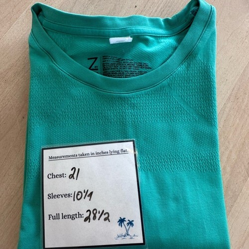 Camiseta deportiva Zella Activewear para hombre XL turquesa manga corta - Imagen 5 de 5