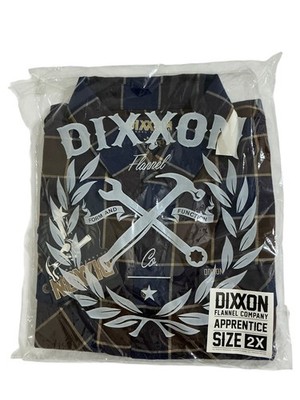 Dixxon Apprentice Flannel Shirt 2XL Plaid Button Up Flannel Co Workwear