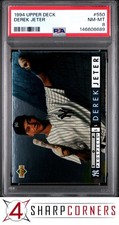 1994 UPPER DECK #550 DEREK JETER YANKEES HOF TOP PROSPECTS PSA 8
