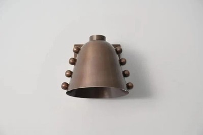 Handmade Stilnovo Style Brass Wall Sconce | Mid-Century Modern Cone Wall Light
