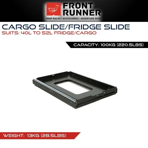 Front Runner Cargo Slide / Fridge Slide 40L to 52L Storage Gear 4x4 4WD Offroad