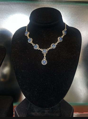 Collar de calcedonia de plata de ley - Imagen 1 de 6