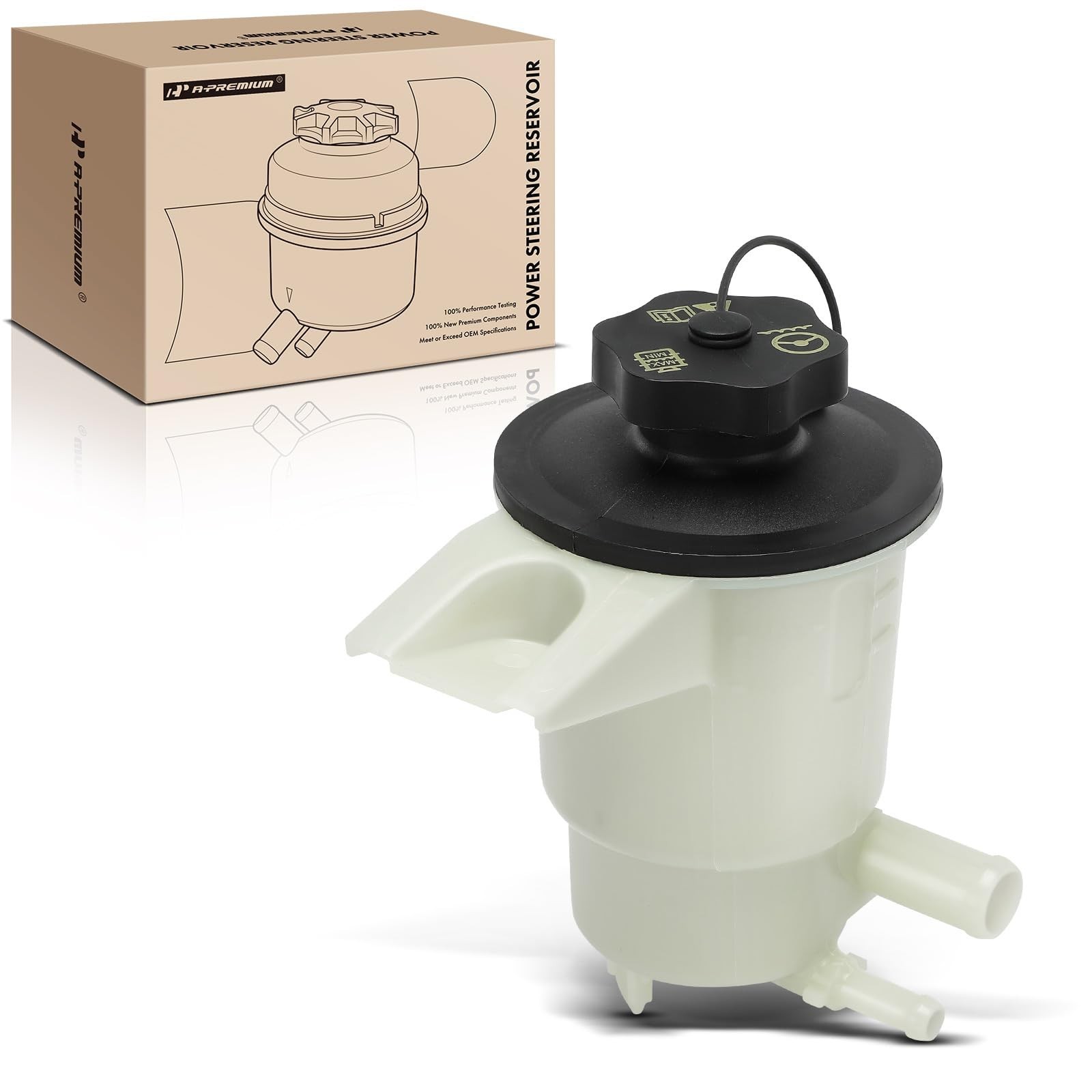 A-Premium Power Steering Reservoir/Tank with Cap Compatible with Ford Explore...