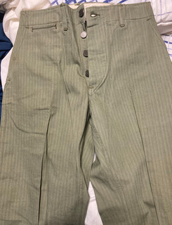 Pre WWII HBT trousers unissued 30 x 31 13 star buttons