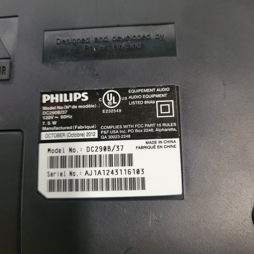 Philips DC290B/37 Aluminium Docking iPod iPhone FM Radio Wecker mit Fernbedienung - Bild 11 von 12