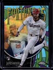 2025 Topps Chrome LogoFractor James Wood Fortune 15 RC Rookie #F15-10 Nationals