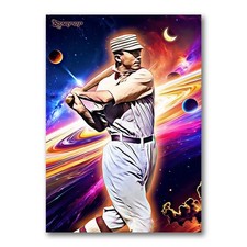Frank Home Run Baker Moonshot Card 01/20 Starpop Signed Fine Art Print