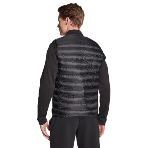 Chaleco acolchado negro Lacoste para hombre talla mediana repelente al agua BH0537 - Imagen 3 de 6