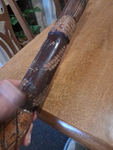 Stunning Wooden African hard wood Walking Stick Cane 103cm - Picture 10 of 23