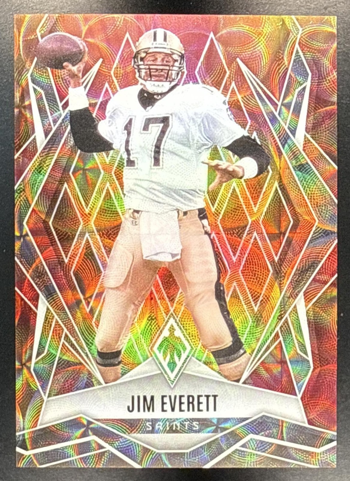 2025 Panini Phoenix Jim Everett #141 Fire Burst Prizm 263/350 Saints