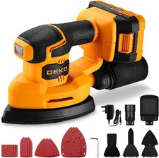 Cordless Mouse Sander for Wood 20V Detail Sander with Dust Collector and Battery