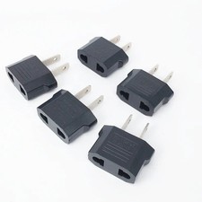 EURO EU To US Travel Power Plug Adapter Converter Travel Conversion European To
