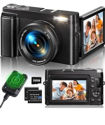 FLYFROST Macchina Fotografica 4K, 48MP Fotocamera Digitale