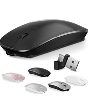 Wireless Bluetooth Mouse Laptop MacBook Air Mac Pro Rechargeable Black